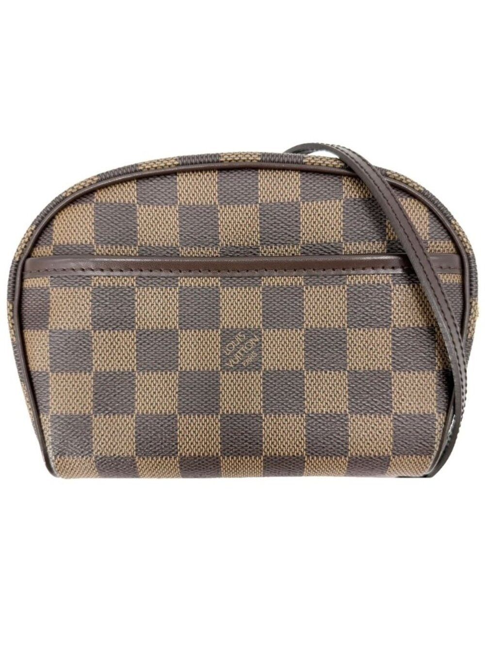 Louis Vuitton Shoulder Bag Pochette Ipanema Crossbody Damier Canvas Brown Gold